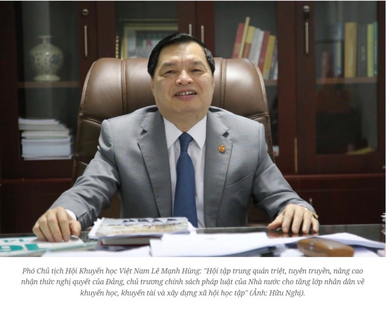 “Muốn xây dựng xã hội học tập thì phải có công dân học tập”