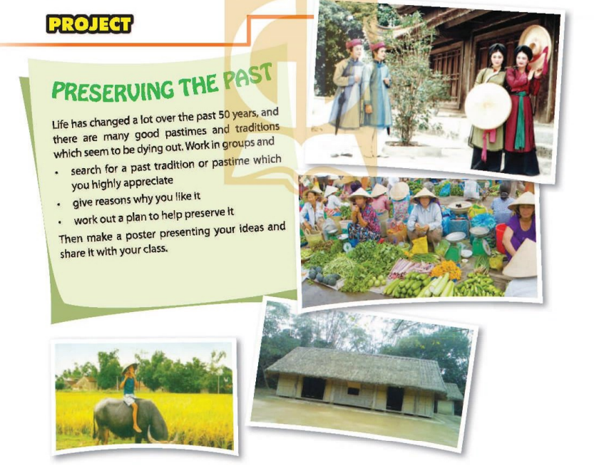 Soạn bài tiếng Anh lớp 9 Unit 4: Project (phần 1 trang 49 SGK)