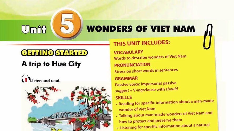 Soạn bài Tiếng Anh lớp 9 Unit 5: Wonders of Viet Nam
