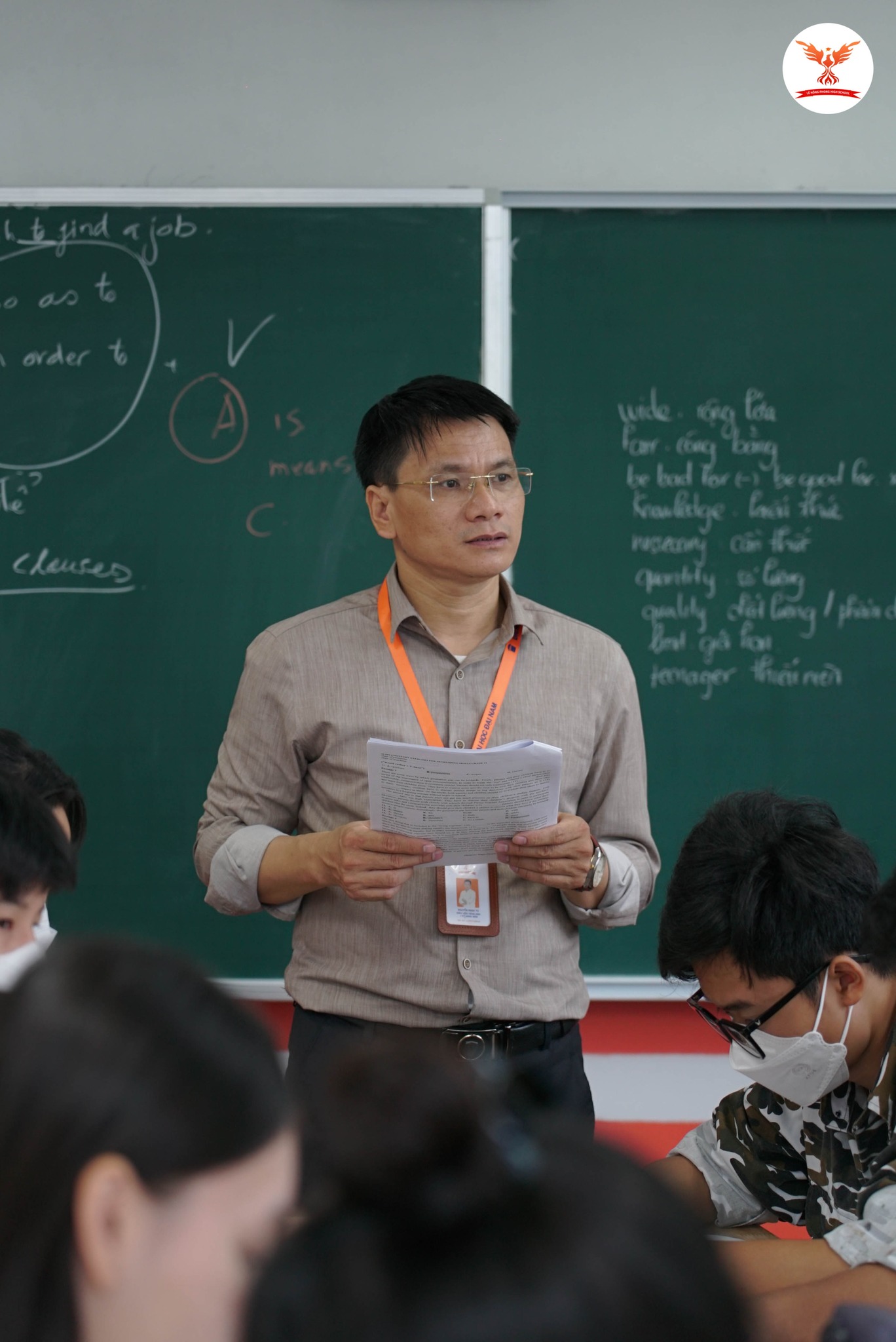 Thầy giáo dạy Tiếng Anh tại trường