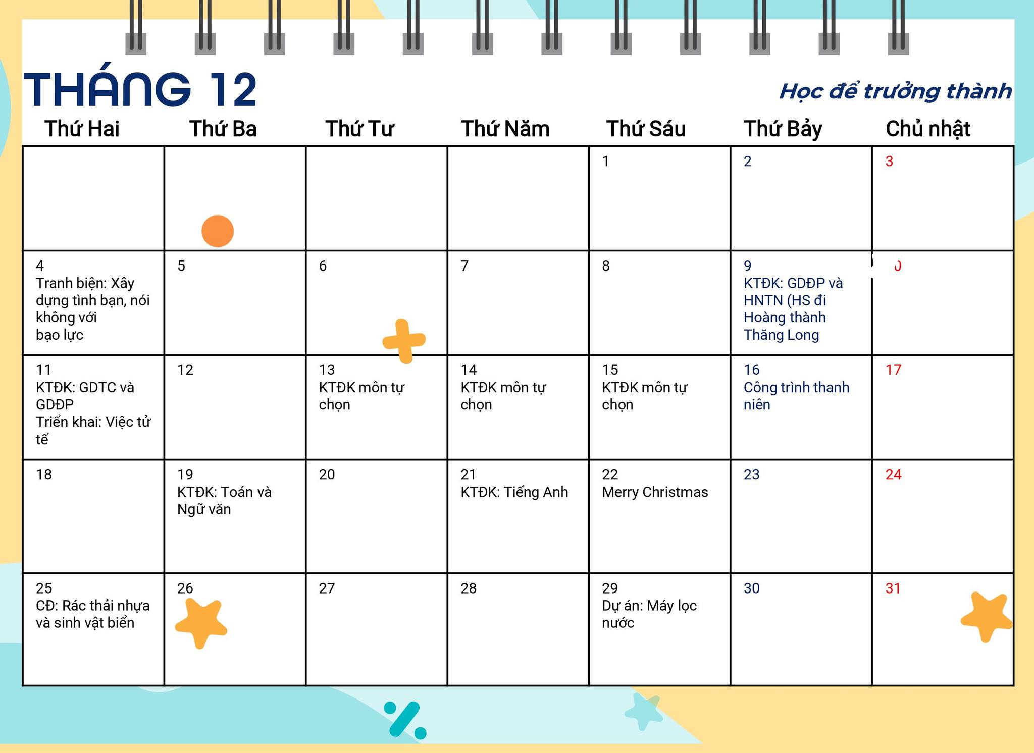 Sự kiện tháng 12