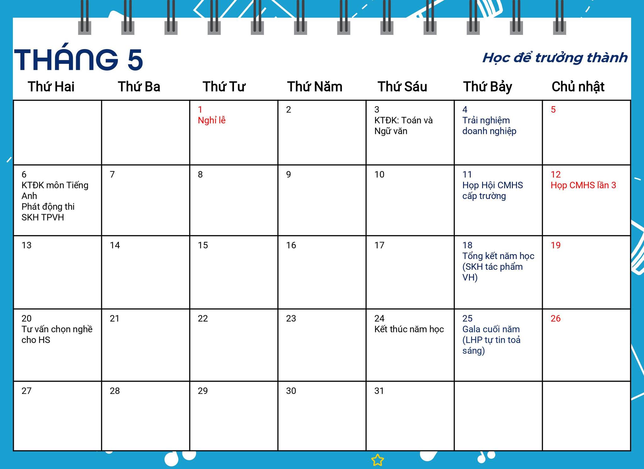 Sự kiện tháng 5