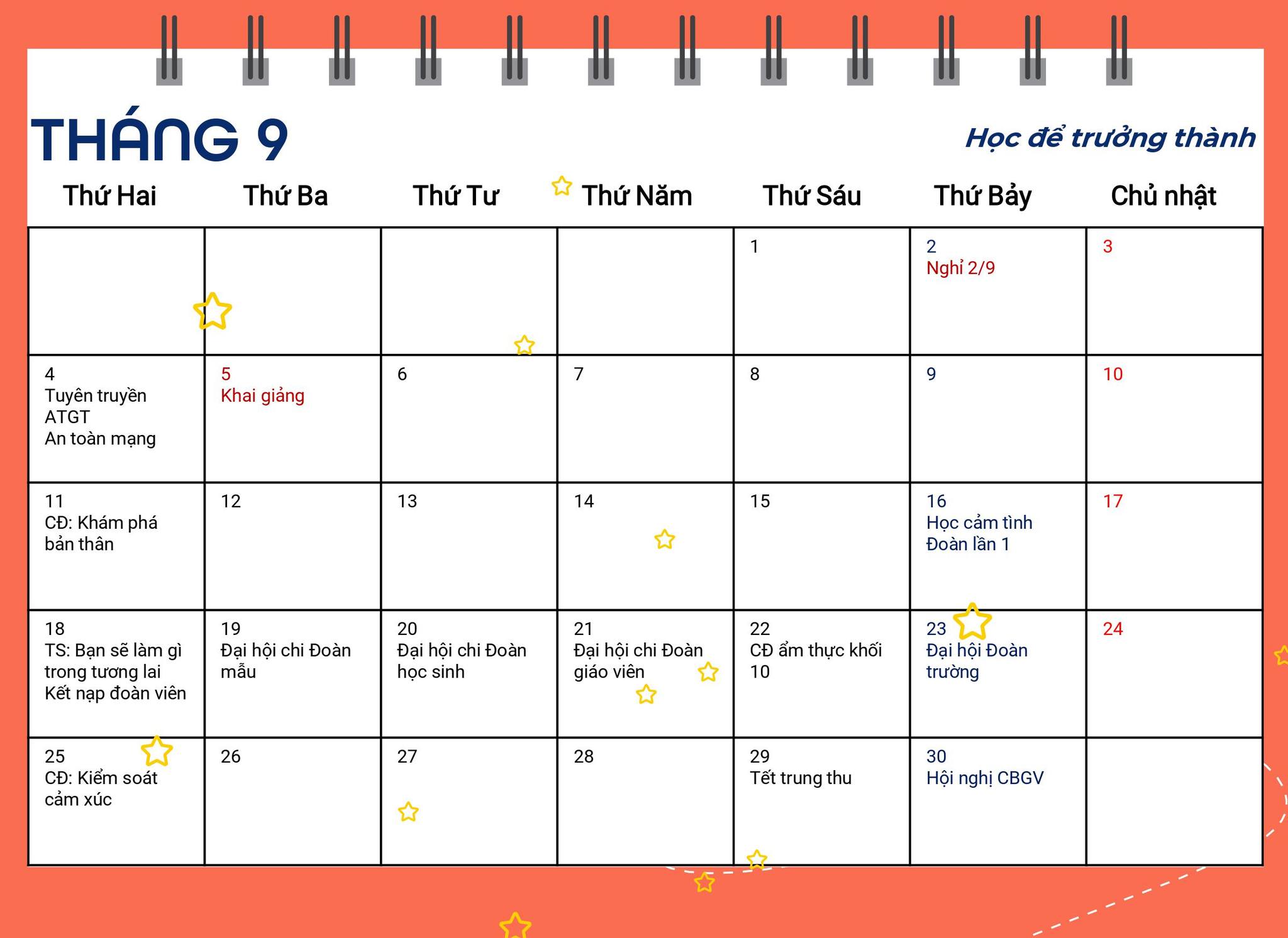 Sự kiện tháng 9