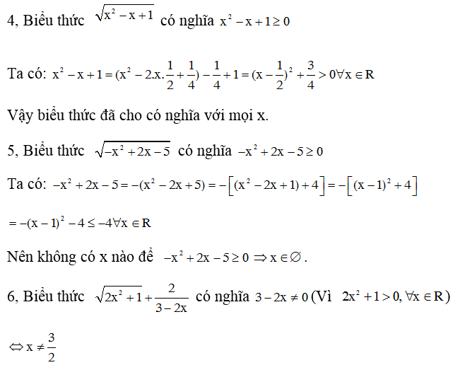 bài tập áp dụng