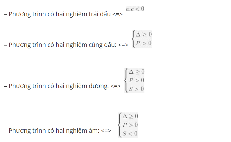 Xác định dấu các nghiệm Xác định dấu các nghiệm