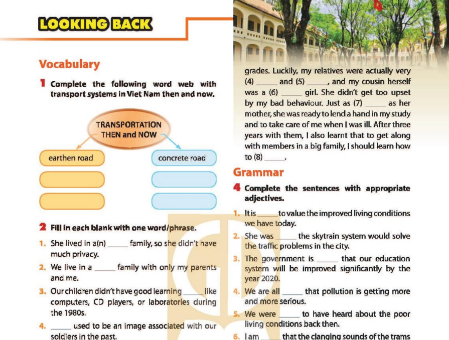 Tiếng Anh lớp 9 Unit 6 Looking Back Tiếng Anh lớp 9 Unit 6 Looking Back