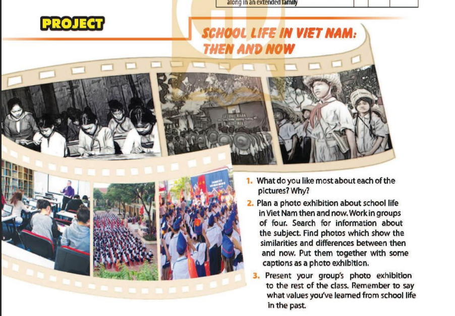 Tiếng anh 9 unit 6 Project