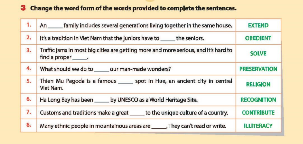 Language review bài 3