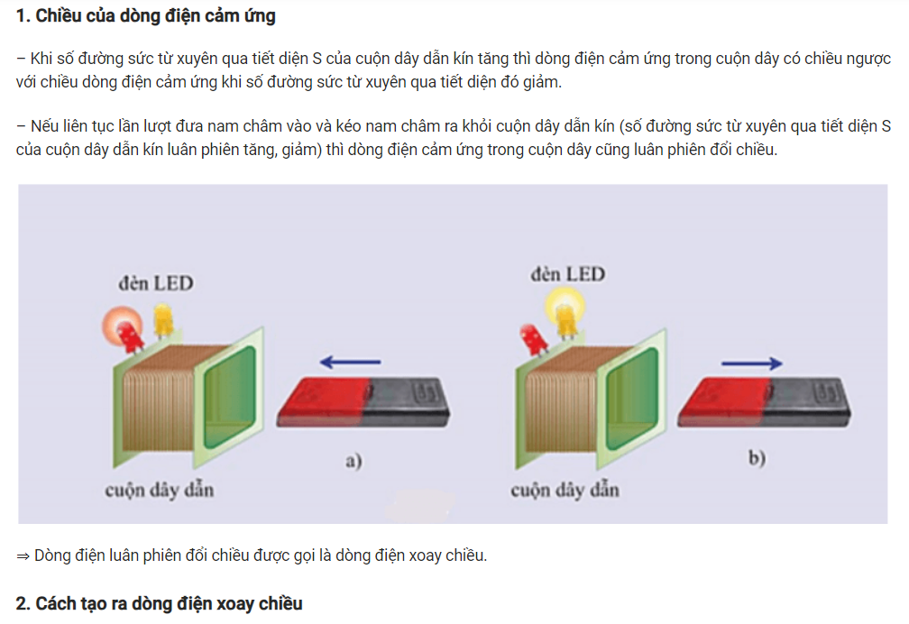 Lý thuyết và bài tập về dòng điện xoay chiều