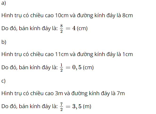 Bài 3 trang 110 SGK Toán 9 Tập 2