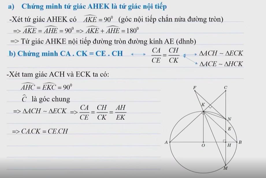 Dạng bài Hình học thường gặp trong kỳ thì vào 10